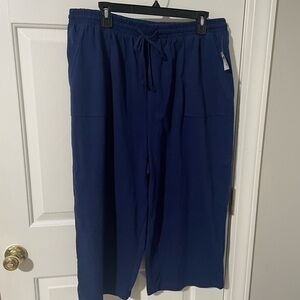 2x cropped lounge pants nwt